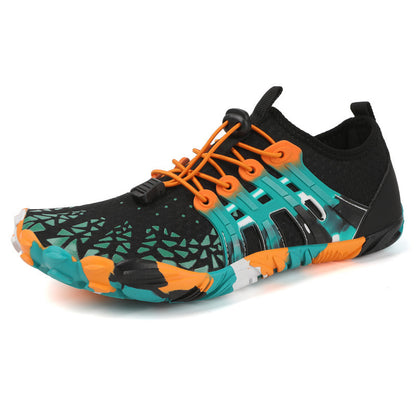 Men's Off-road Running Shoes, Lightweight Exercise Scattered Barefoot Shoes Non-slip Outdoor Walking Pumps