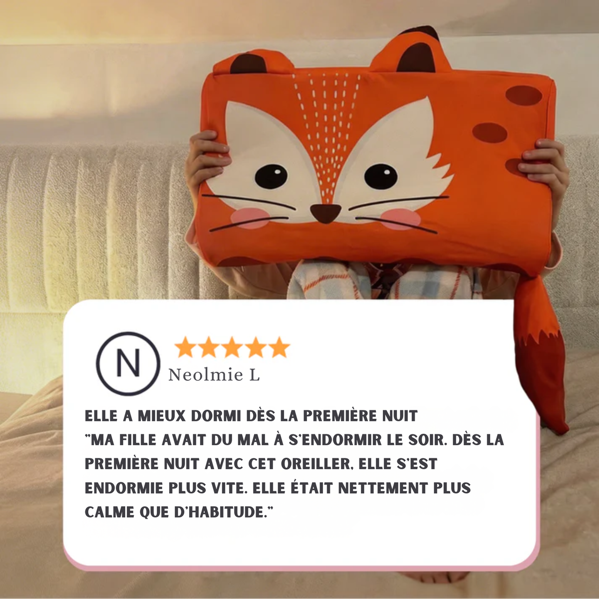 Oreiller apaisant pour enfants