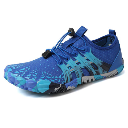 Men's Off-road Running Shoes, Lightweight Exercise Scattered Barefoot Shoes Non-slip Outdoor Walking Pumps
